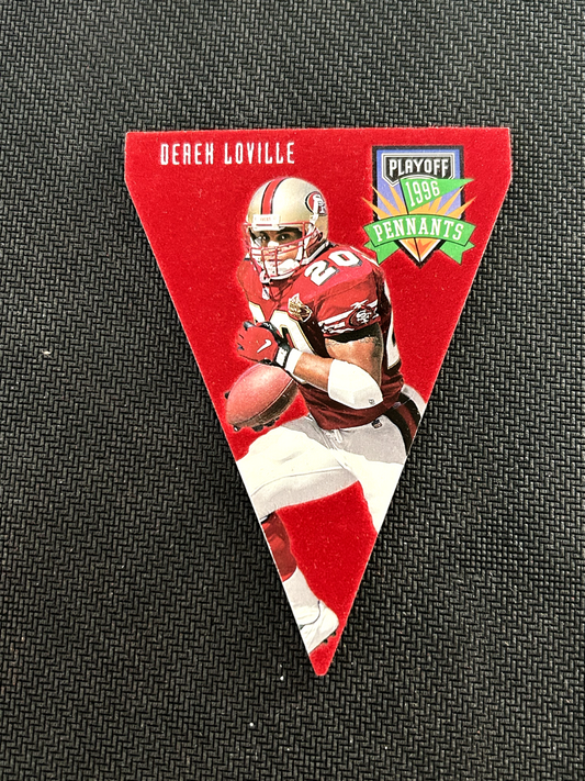 1996 Playoff Contenders Pennants Football Card #42 Derek Loville