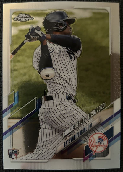 2021 Topps Chrome Update Estevan Florial Rookie New York Yankees #USC41