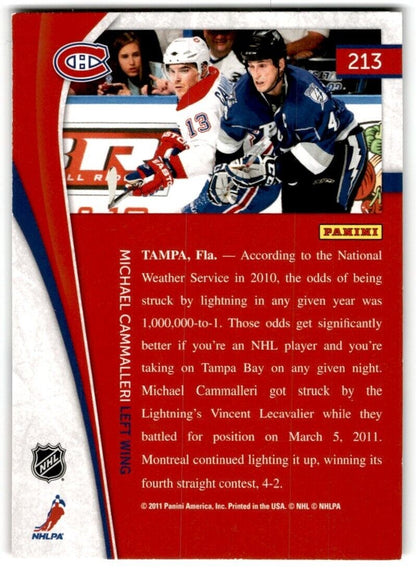 2011-12 Panini Pinnacle Mike Cammalleri Montreal Canadiens #213