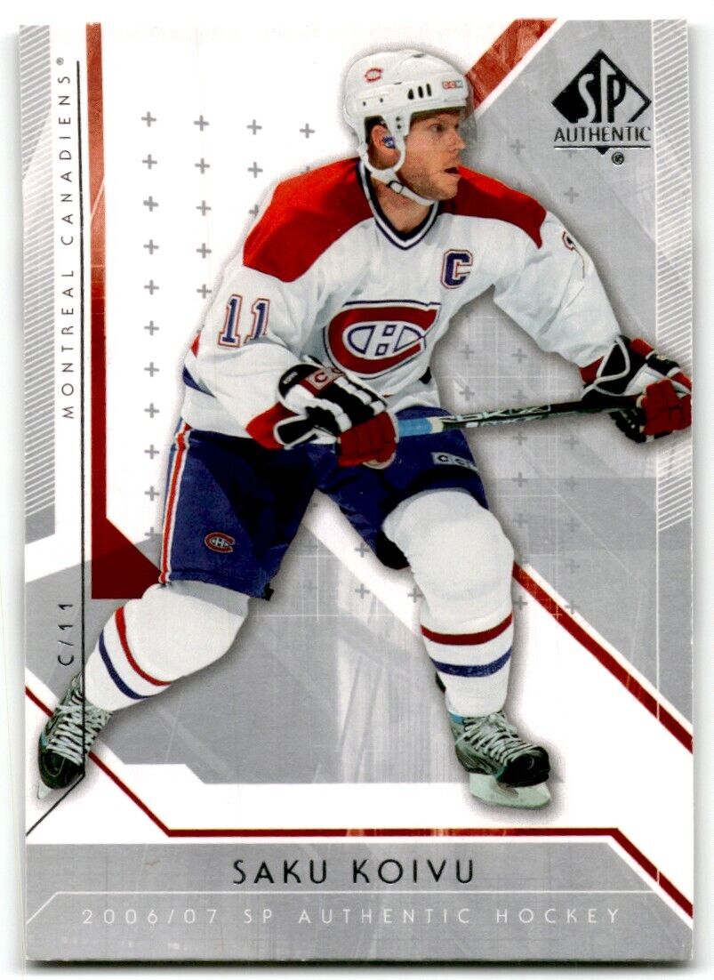 2006-07 SP Authentic Saku Koivu Montreal Canadiens #48