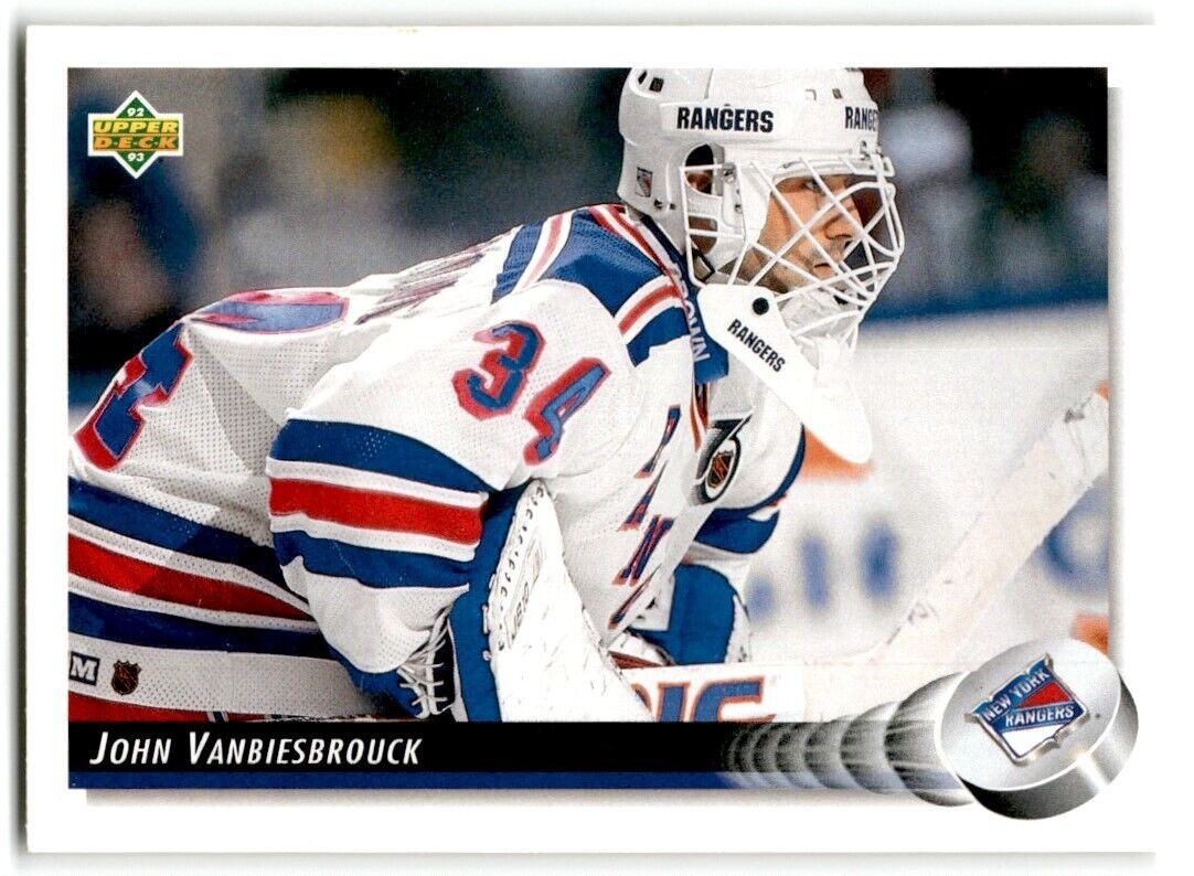 1992-93 Upper Deck John Vanbiesbrouck New York Rangers #44