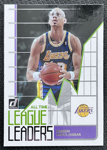 2020-21 Donruss All Time League Leaders Kareem Abdul-Jabbar Los Angeles Lakers