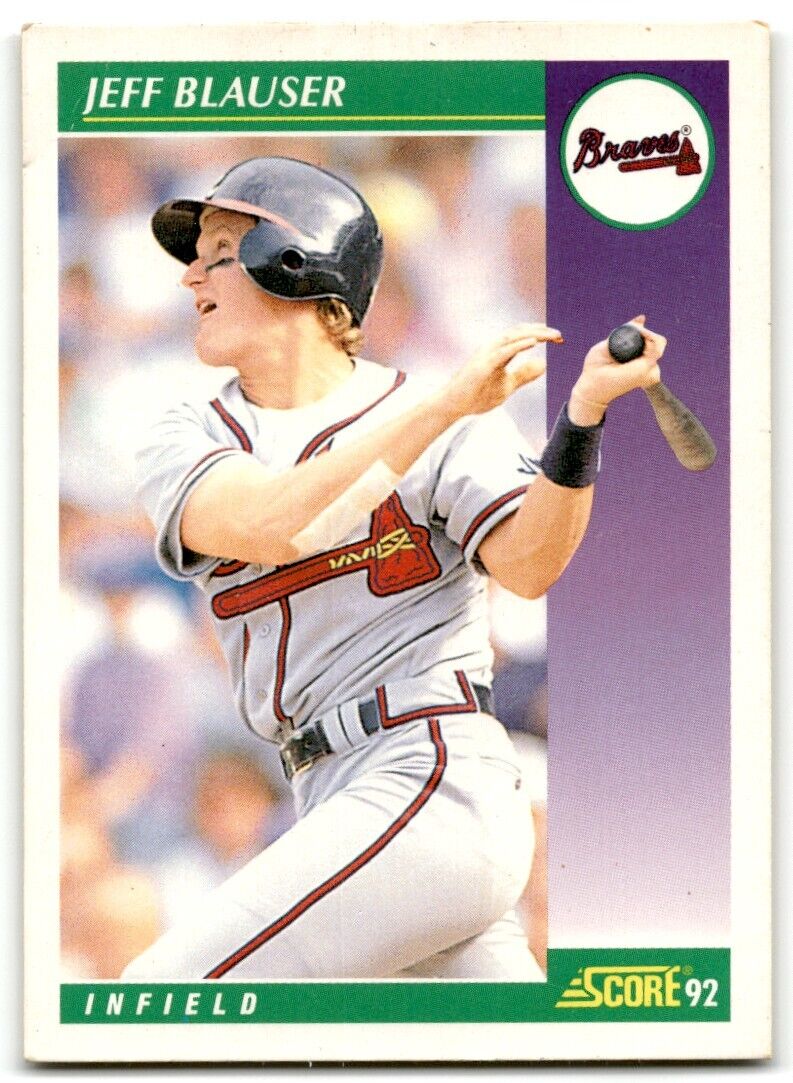 1992 Score Jeff Blauser Atlanta Braves #362