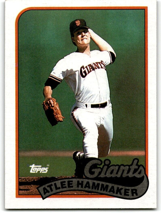 1989 Topps Atlee Hammaker San Francisco Giants #572