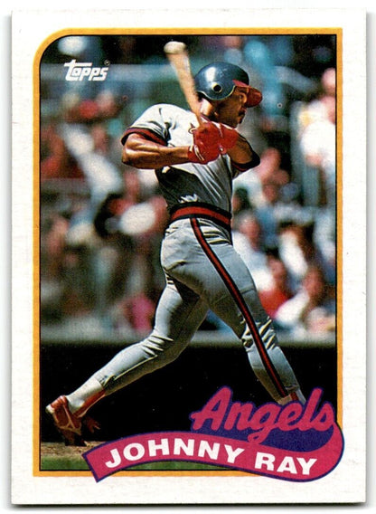 1989 Topps Johnny Ray California Angels #455