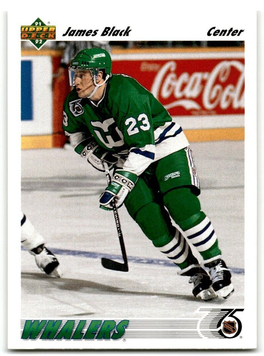 1991-92 Upper Deck James Black Rookie Hartford Whalers #580