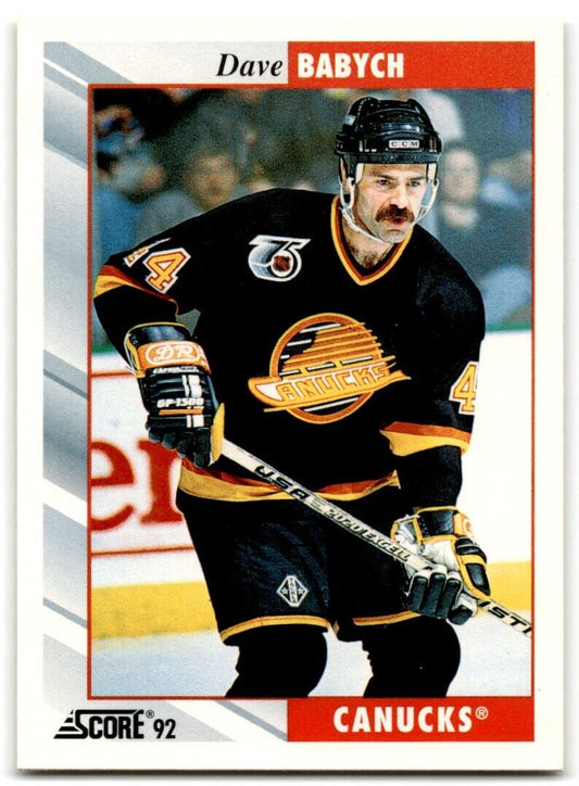 1992-93 Score Dave Babych Vancouver Canucks #212