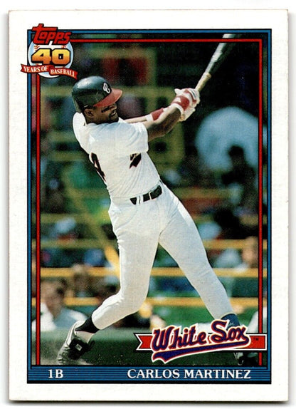 1991 Topps Carlos Martinez Chicago White Sox #156