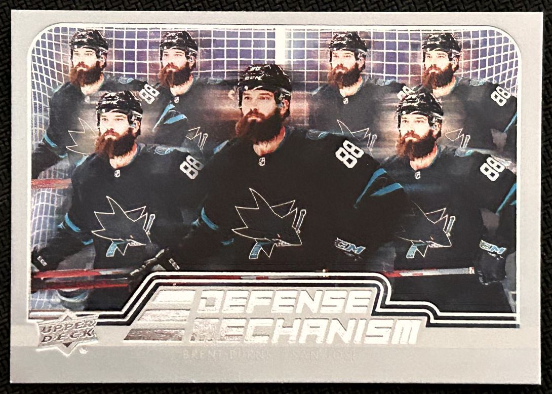 2022-23 Upper Deck Defense Mechanism Brent Burns San Jose Sharks #DM-22