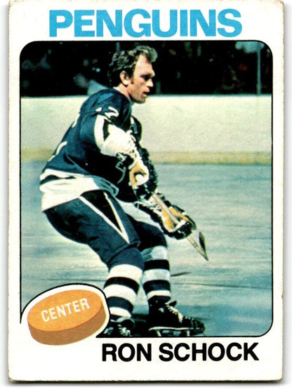 1975-76 Topps Ron Schock Pittsburgh Penguins #75