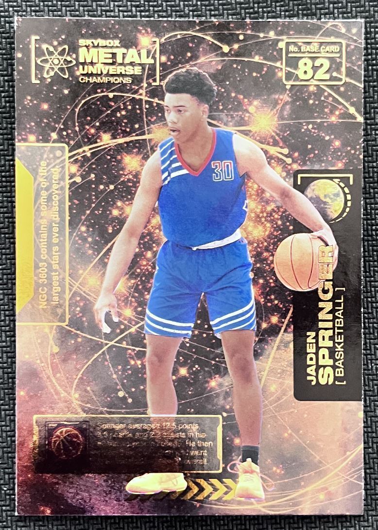 2021-22 Skybox Metal Universe Championship Preview Jaden Springer Rookie #82