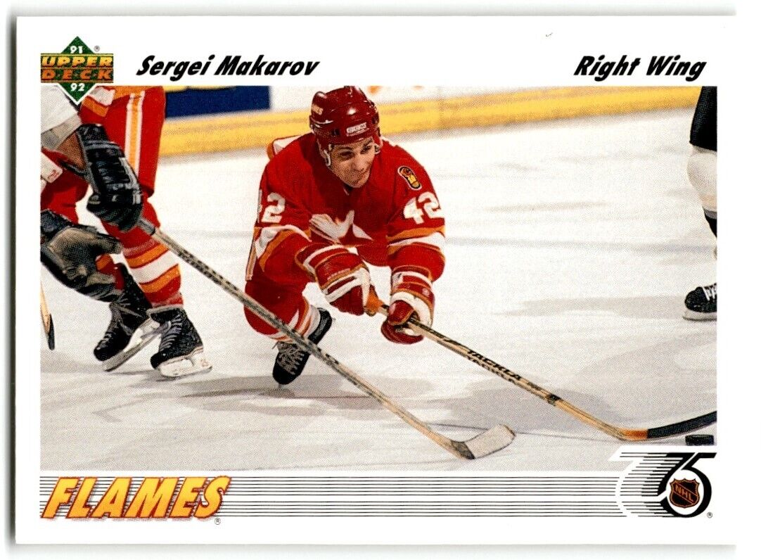 1991-92 Upper Deck Sergei Makarov Calgary Flames #321