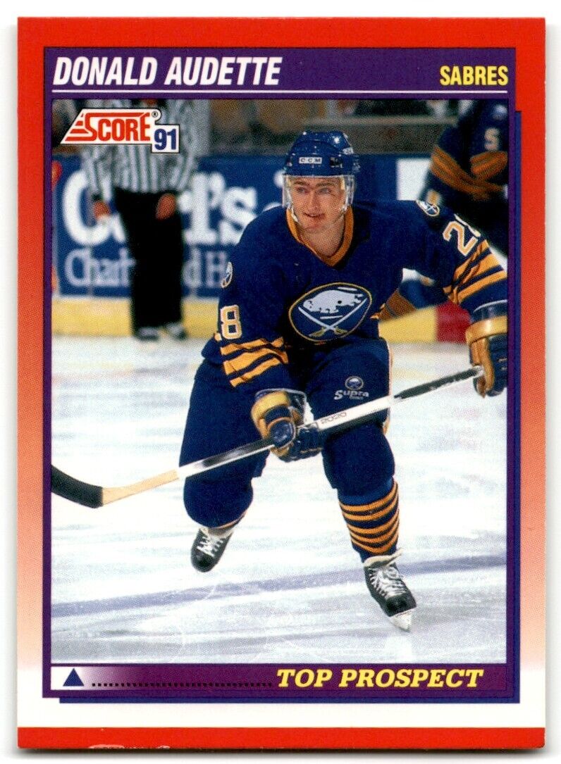 1991-92 Score Canadian Bilingual Donald Audette Buffalo Sabres #279