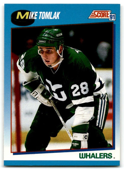 1991-92 Score Canadian Mike Tomlak Hartford Whalers #538