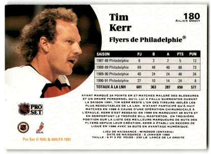 1991-92 Pro Set Tim Kerr New York Rangers #180