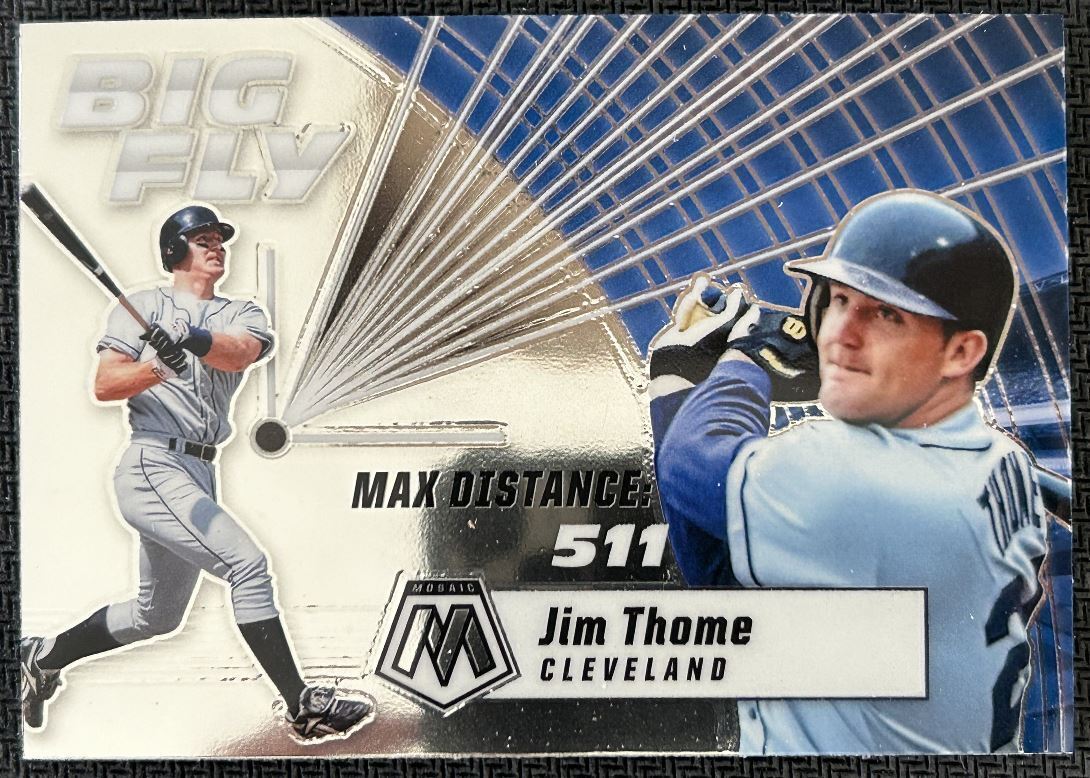 2021 Panini Mosaic Big Fly Jim Thome Cleveland Indians #BF9