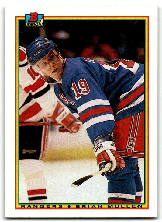 1990-91 Bowman Brian Mullen New York Rangers #217