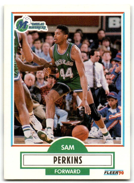 1990-91 Fleer Sam Perkins Dallas Mavericks #43