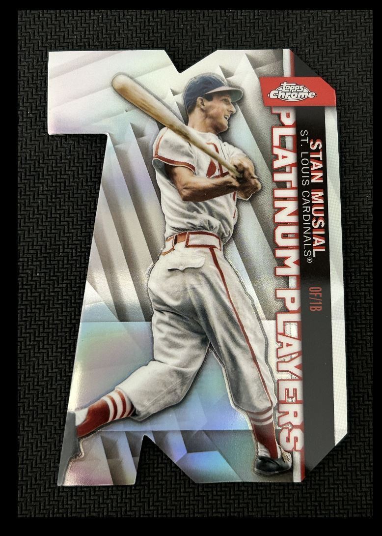 2021 Topps Chrome Update Platinum Player Die Cut Stan Musial St. Louis Cardinals