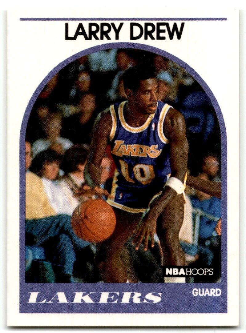 1989-90 Hoops Larry Drew Los Angeles Lakers #329