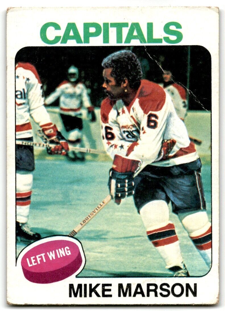 1975-76 Topps Mike Marson Rookie Washington Capitals #43