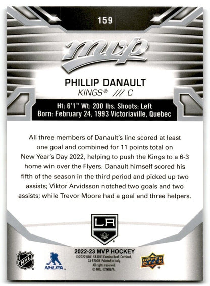 2022-23 Upper Deck MVP Silver Phillip Danault Los Angeles Kings #159