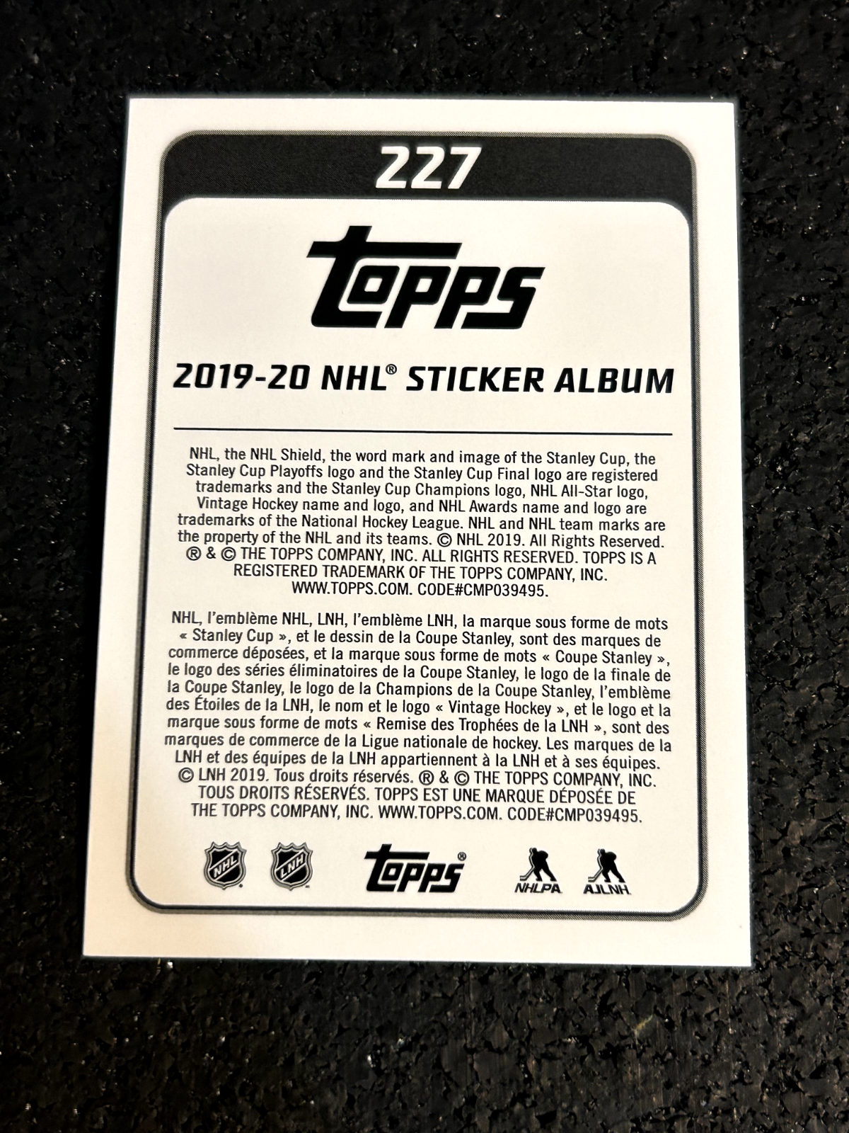 2019-20 Topps NHL Stickers #227 Anze Kopitar - Los Angeles Kings