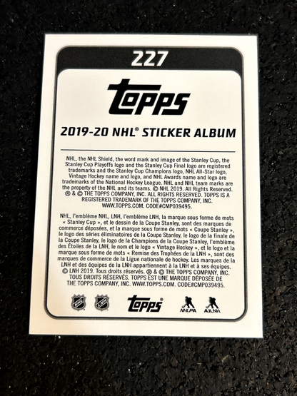 2019-20 Topps NHL Stickers #227 Anze Kopitar - Los Angeles Kings