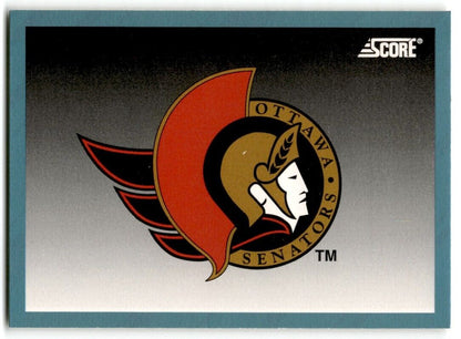 1992-93 Score Ottawa Senators Logo Ottawa Senators #512