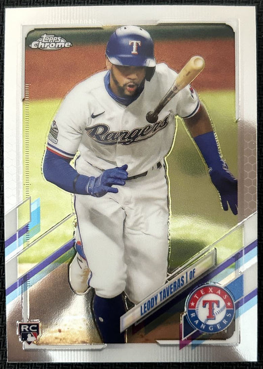 2021 Topps Chrome Leody Taveras Rookie Texas Rangers #146