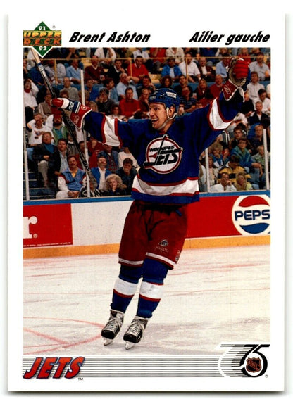 1991-92 Upper Deck Brent Ashton Winnipeg Jets #303