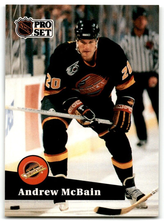 1991-92 Pro Set Andrew McBain Vancouver Canucks #500