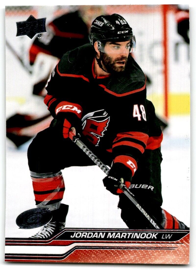 2023-24 Upper Deck Jordan Martinook Carolina Hurricanes #287