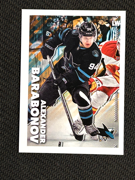 2022-23 Topps NHL Stickers #404 Alexander Barabonov San Jose Sharks