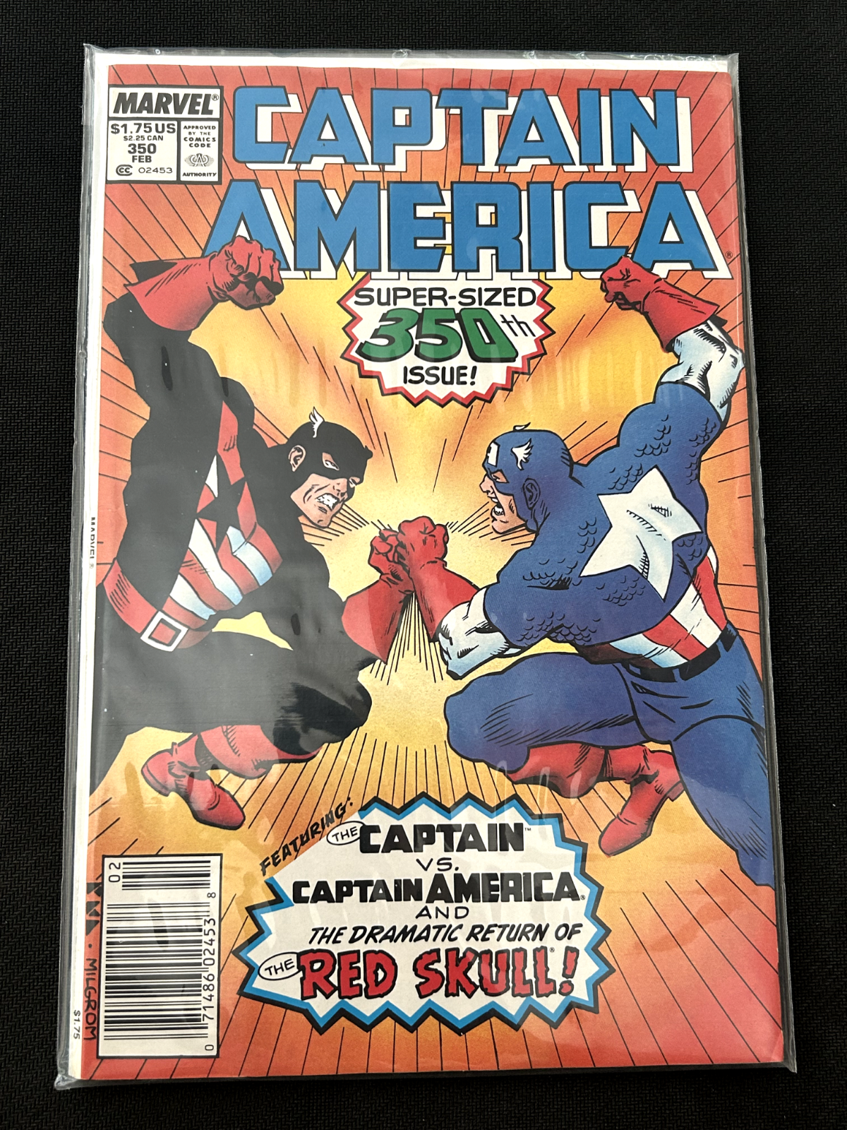 Captain America #350  Marvel Comics 1989 - Newsstand Edition Avengers US Agent