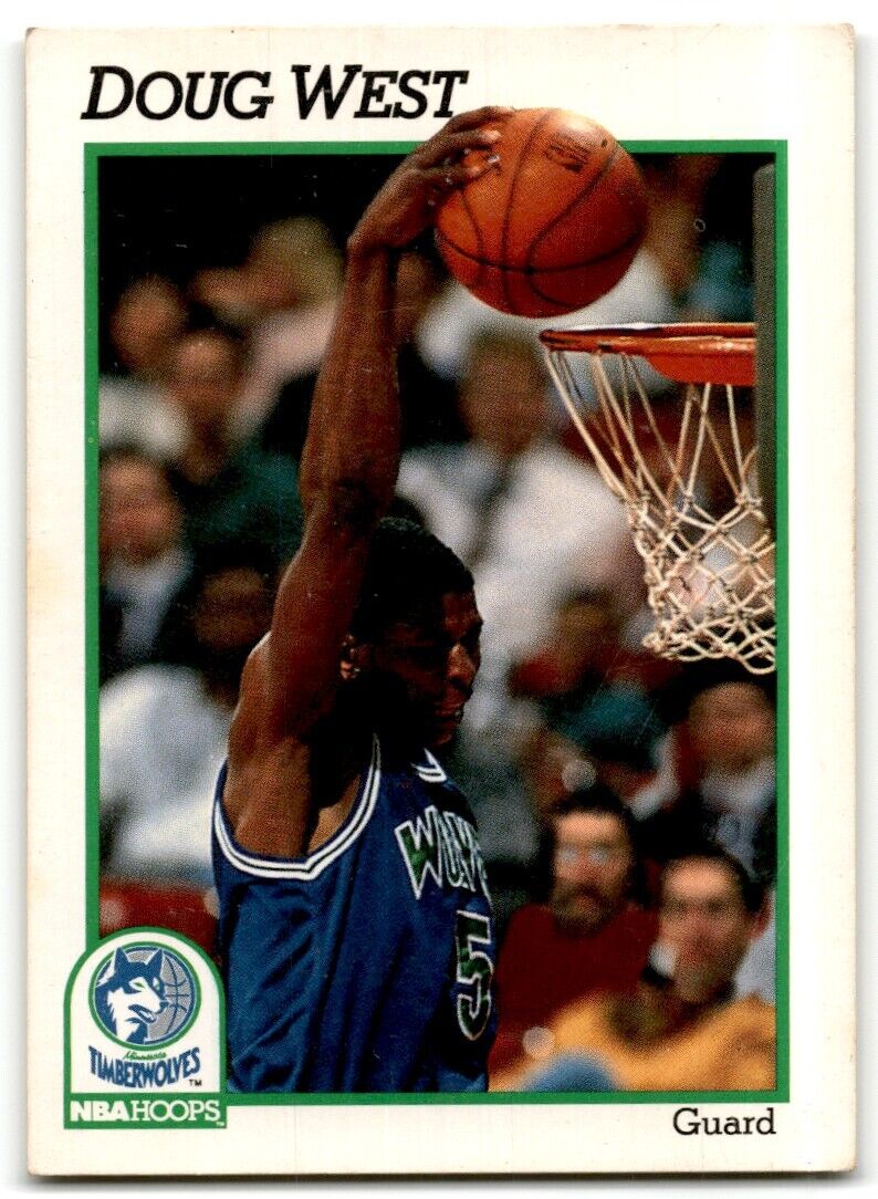 1991-92 Hoops Doug West Minnesota Timberwolves #397