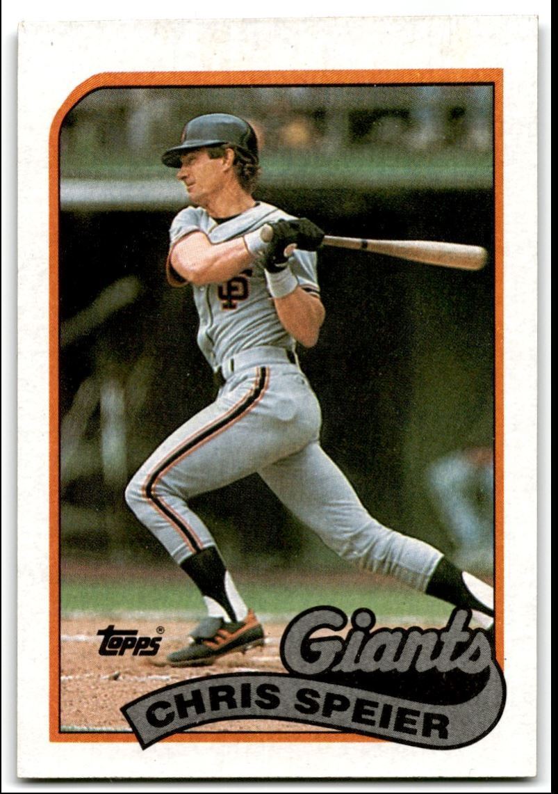 1989 Topps Chris Speier San Francisco Giants #94