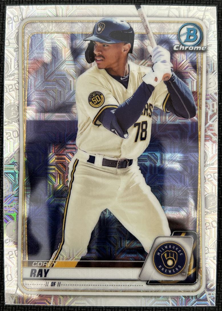 2020 Bowman Chrome Prospects Corey Ray Milwaukee Brewers #BCP-248