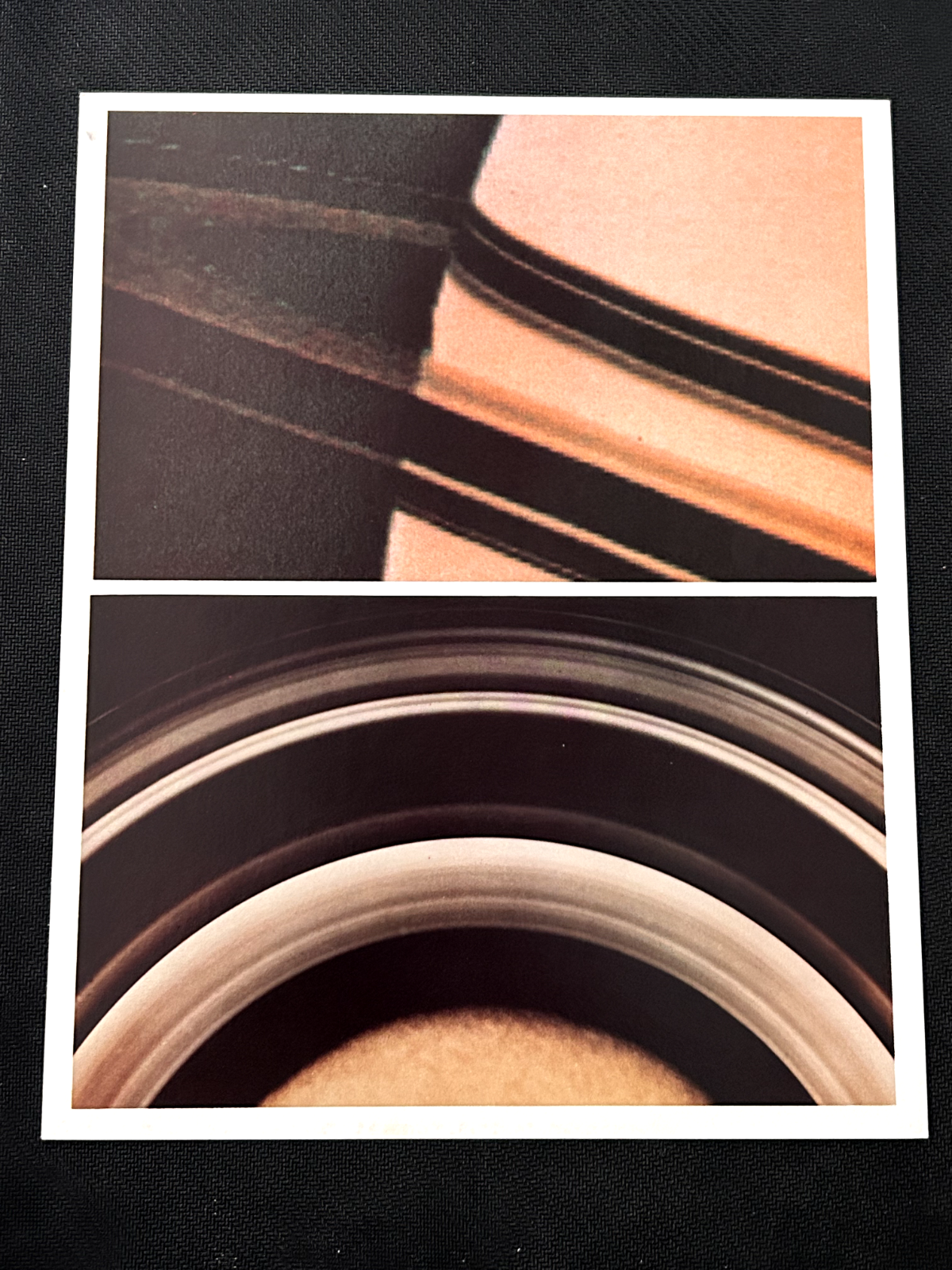 NASA Saturn's Rings and Ring Divisions 8X10 litho