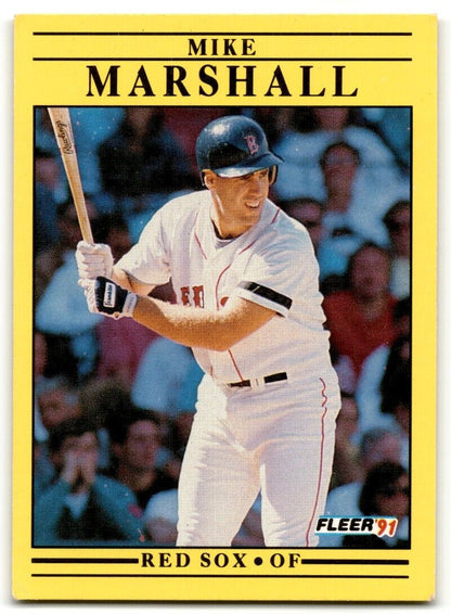 1991 Fleer Mike Marshall Boston Red Sox #102