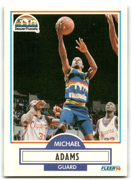 1990-91 Fleer Michael Adams Denver Nuggets #46