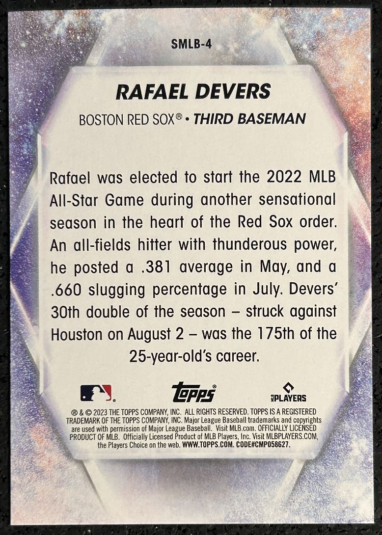 2023 Topps Stars of the MLB Rafael Devers Boston Red Sox #SMLB-4