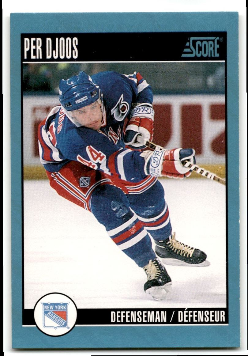 1992-93 Score Per Djoos New York Rangers #372