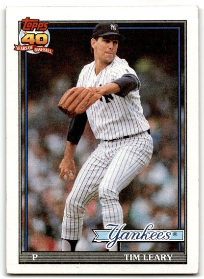 1991 Topps Tim Leary New York Yankees #161