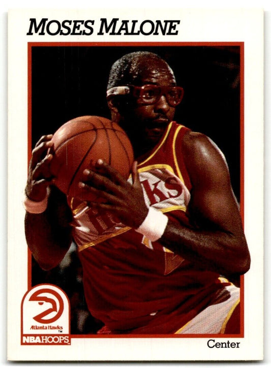 1991-92 Hoops Moses Malone Atlanta Hawks #2