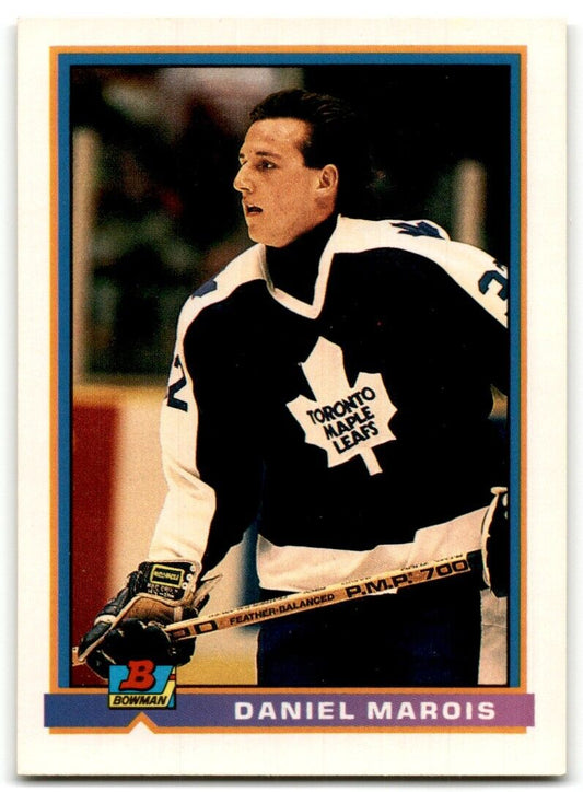 1991-92 Bowman Daniel Marois Toronto Maple Leafs #165