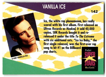 1991-92 ProSet Super Stars MusiCard Vanilla Ice #142