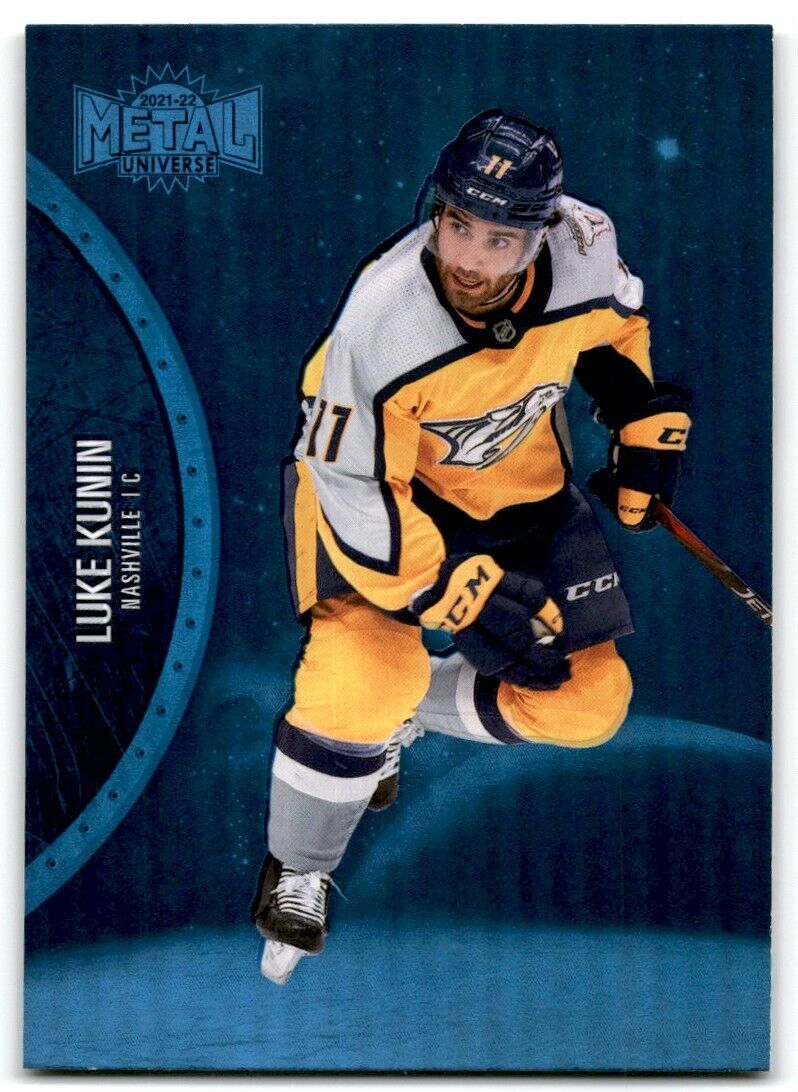 2021-22 Skybox Metal Universe Luke Kunin Nashville Predators #114