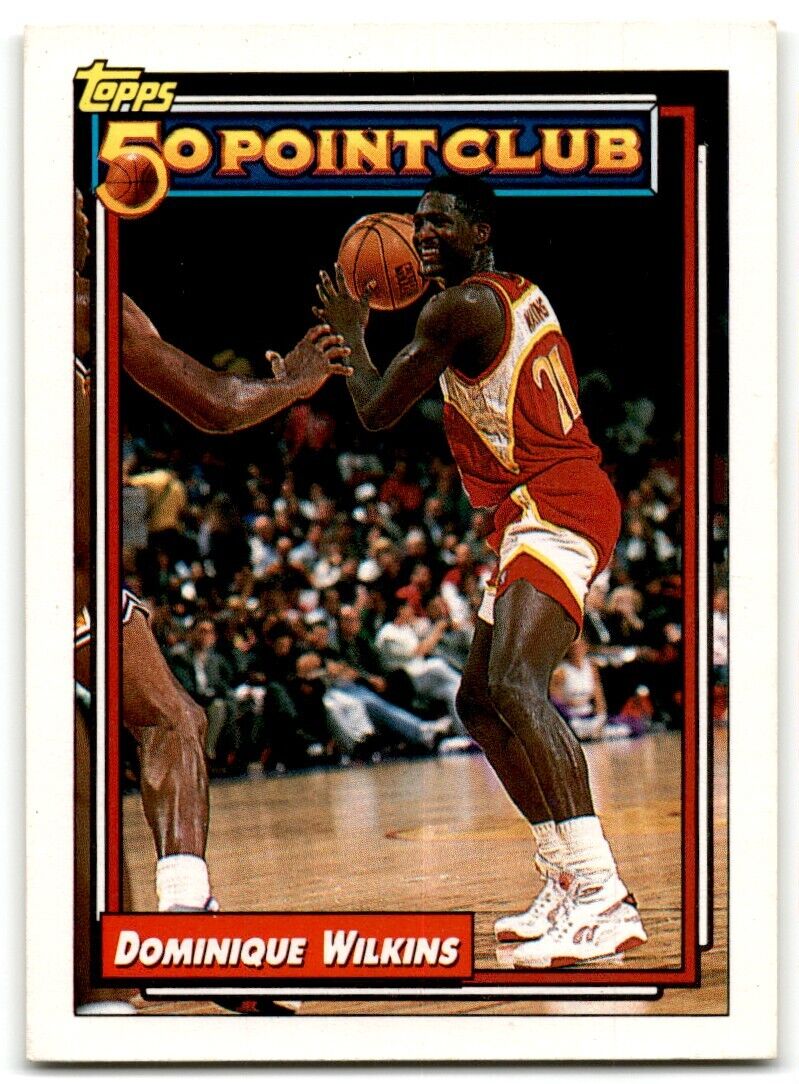 1992-93 Topps 50 points club Dominique Wilkins Atlanta Hawks #200