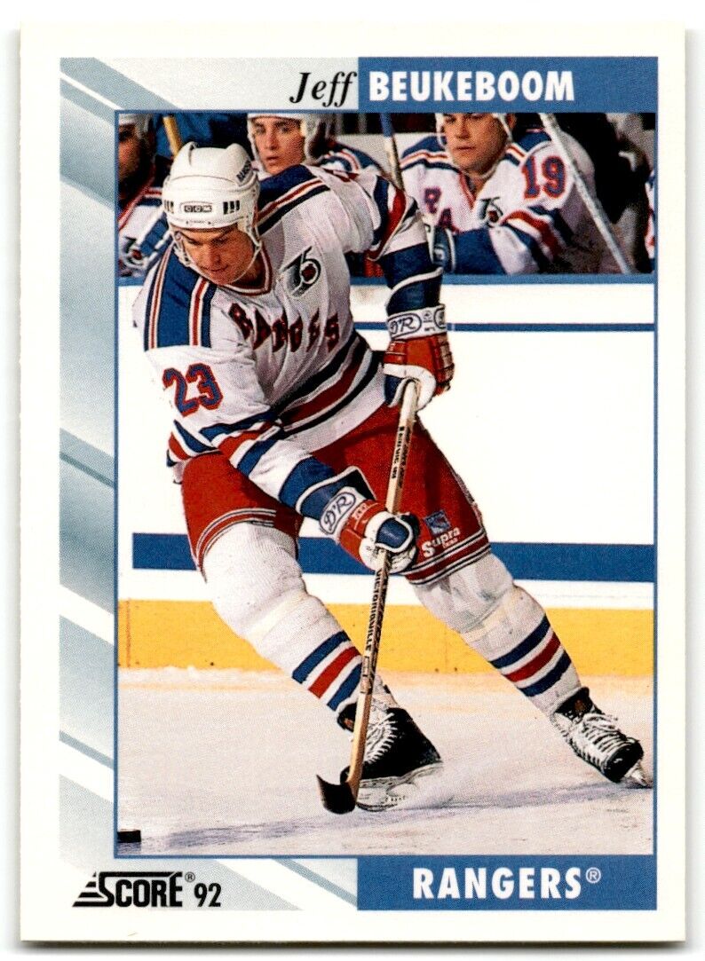 1992-93 Score Jeff Beukeboom New York Rangers #137